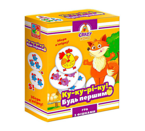гр Гра настільна розважальна Crazy Koko "Ку-ку-рі-ку" VT8025-08 (16) "Vladi Toys", в коробці гр Гра настільна розважальна Crazy Koko "Ку-ку-рі-ку" VT8025-08 (16) "Vladi Toys", в коробці