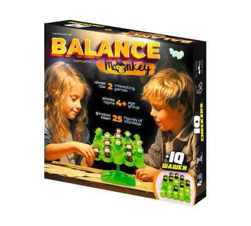 гр Розвиваюча настільна гра "Balance Monkey" BalM-01 (10) "Danko Toys"