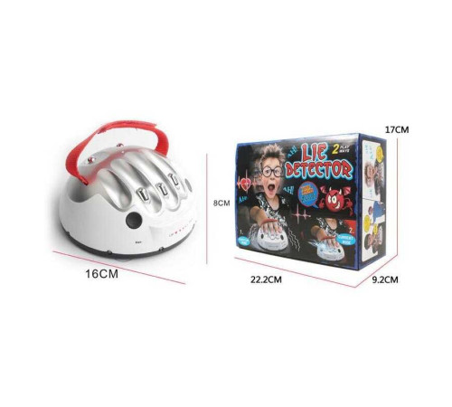 Детектор брехні 85103 (48) підсвічування, звуки, 2 режими, сенсорні датчики, присоски, в коробці