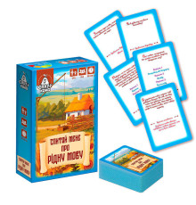 гр Гра настільна розважальна "Спитай мене про рідну мову" VT5903-10 (21) "Vladi Toys", 50 карток, в коробці