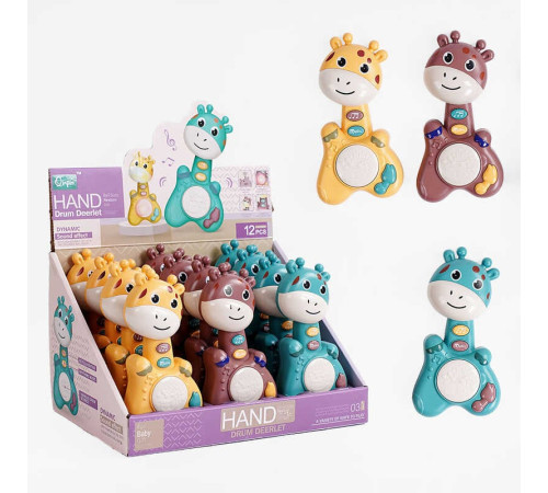 Набір піаніно HY 623 (16/2) 3 кольори, на батарейках, звукові ефекти, ЦІНА ЗА 12 ШТ В БЛОЦІ