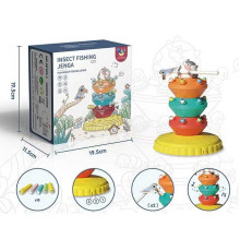 Магнітна гра "Спіймай хробачка" 20103-1 (36) 18 хробачків, палички з пташками, світло, звук, на батарейках, у коробці