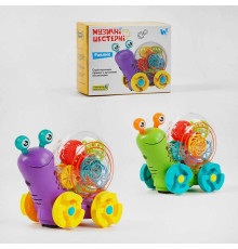 Равлик музичний 40641 (72) "WToys", ОЗВУЧУВАННЯ УКРАЇНСЬКОЮ МОВОЮ, 2 види, проєктор, шестерні, пісня, підсвічування, автоматичний рух, в коробці