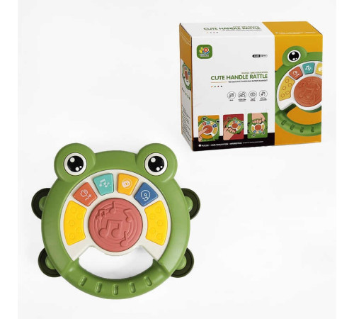 Музична жабка 3047 (120) підсвічування, пісні англійською, веселі мелодії, звуки тварин, брязкальце, в коробці