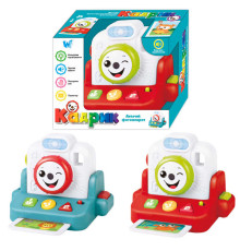 Музичний фотоапарат "Кадрик" 90031 (36) "WToys", 2 кольори, ОЗВУЧУВАННЯ УКРАЇНСЬКОЮ МОВОЮ, 10 казок, 10 пісень, проєктор, звуки, в коробці
