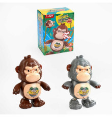 Мавпочка RS 5164 (60/2) 2 кольори, звук, підсвічування, танцює, рухає всіма частинами тіла, в коробці