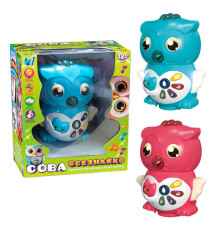 Музична сова 36736 (36/2) "WToys", 2 кольори, ОЗВУЧУВАННЯ УКРАЇНСЬКОЮ МОВОЮ, казки, пісні, загадки, скоромовки, колесо вільного ходу, підсвічування, в коробці