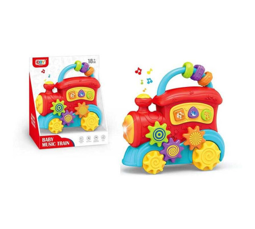 Потяг O 8300 (72/2) звук, підсвічування, пальчикові ігри, шестерні, в коробці