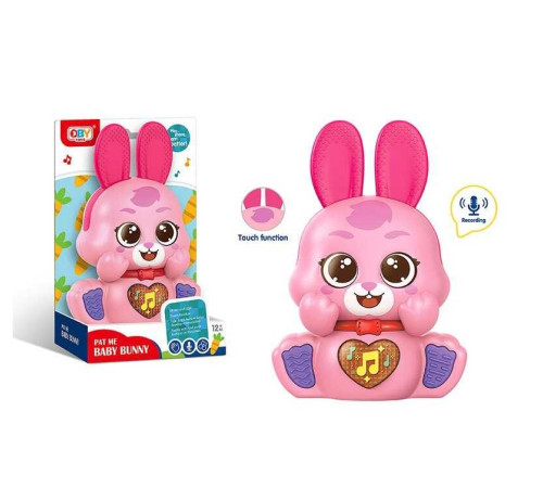 Музична іграшка O 13803 (96/2) гумові прорізувачі, мелодії, звуки, підсвічування, запис та відтворення голосу, сенсорна ділянка, на батарейках, в коробці