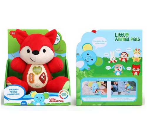 Музична лисичка 1913-3 (48) звук, підсвічування, англ.мова, у коробці