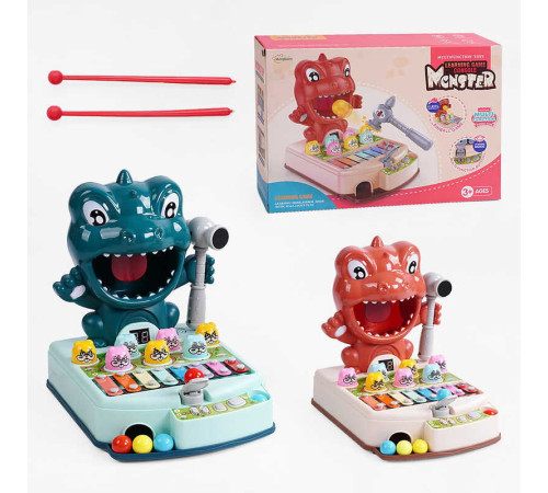 Стукалка 989 A (24) 2 кольори, підсвічування, музика, катапульта, ксилофон, в коробці