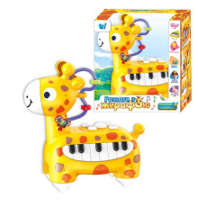 Музичне піаніно 41096 (48/2) "WToys" ОЗВУЧУВАННЯ УКРАЇНСЬКОЮ МОВОЮ, пісні, підсвічування, вірші, піаніно, в коробці