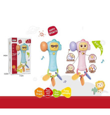 Молоточок 368-42 (144) 2 кольори, розмір - 10х5х29.5 см, звуки, мелодії, підсвічування, прорізувачі, в коробці