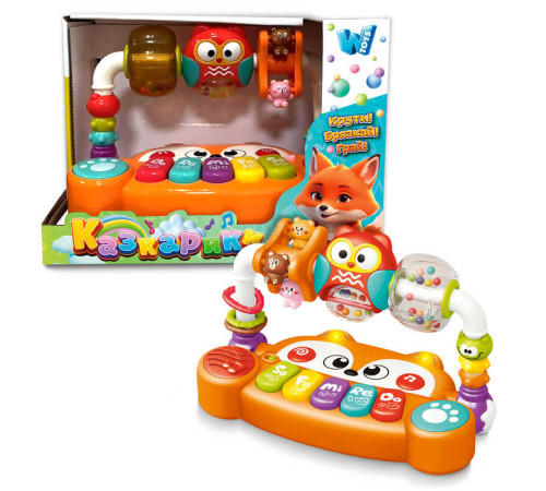 Музичний центр "Казкарики" 83339 (36) "WToys", ОЗВУЧУВАННЯ УКРАЇНСЬКОЮ МОВОЮ, підсвічування, пісні, казки, віршики, ноти, брязкальця, кільця, каруселі, перемикач режимів, кріплення-липучки, в коробці – в наличии! Купите сейчас у KAZKOVA Музичний центр "Казкарики" 83339 (36) "WToys", ОЗВУЧУВАННЯ УКРАЇНСЬКОЮ МОВОЮ, підсвічування, пісні, казки, віршики, ноти, брязкальця, кільця, каруселі, перемикач режимів, кріплення-липучки, в коробці – в наличии! Купите сейчас у KAZKOVA