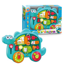 Бізіборд 72024 (36) "WToys", ОЗВУЧУВАННЯ УКРАЇНСЬКОЮ МОВОЮ, 15 казок, 15 пісень, 15 загадок, 15 скоромовок, звуки, підсвічування, пальчикові ігри, тріскачки, в коробці