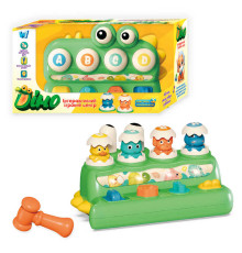 Ігровий центр 53179 (24) "WToys", “Діно”, ОЗВУЧУВАННЯ УКРАЇНСЬКОЮ МОВОЮ, молоток, стукалка, пальчикова гра, підсвічування, пісня, в коробці