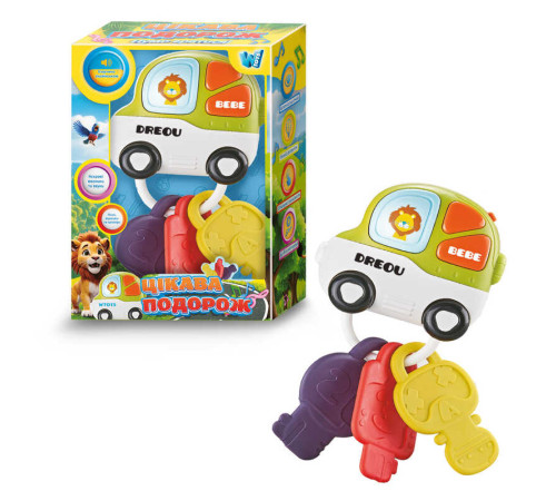 Музична іграшка “Цікава подорож” 45093 (60) "WToys", ОЗВУЧУВАННЯ УКРАЇНСЬКОЮ МОВОЮ, прорізувачі, пісні, загадки, казки, підсвічування, в коробці – в наличии! Купите сейчас у KAZKOVA