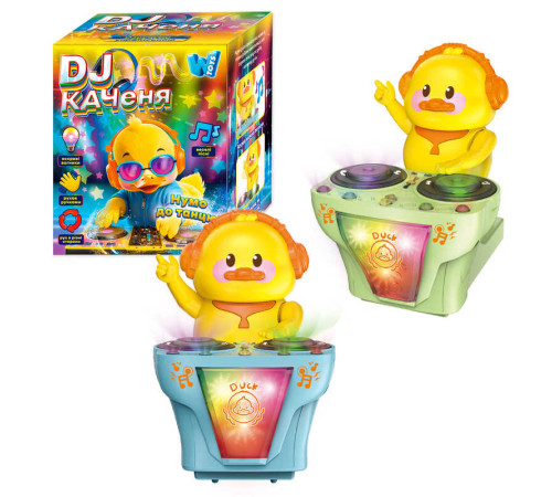 Каченя-діджей 51161 (60) "WToys", 2 кольори, ОЗВУЧУВАННЯ УКРАЇНСЬКОЮ МОВОЮ, пісні, підсвічування, рухи, танцює, їздить, в коробці