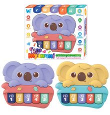 Піаніно "Музичні експерименти" 93132 (72) "WToys", 2 кольори, ОЗВУЧУВАННЯ УКРАЇНСЬКОЮ МОВОЮ, 4 пісні, 5 казок, ноти, цифри, в коробці