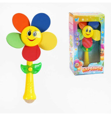 Музична квітка 10645 (36) "WToys", ОЗВУЧУВАННЯ УКРАЇНСЬКОЮ МОВОЮ, яскраве підсвічування, пісні, пелюстки обертаються, в коробці
