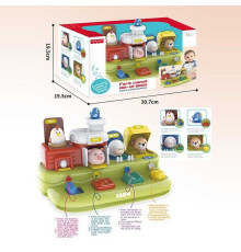 Розвиваюча гра BY 305 (18) звуки тварин, мелодії, звукові ефекти, регулювання гучності, пальчикові гри, в коробці