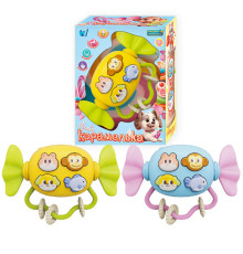 Музична іграшка 14929 (60) "WToys", 3 види, ОЗВУЧУВАННЯ УКРАЇНСЬКОЮ МОВОЮ, казки, пісні, віршики, прорізувач, намистинки, в коробці, ВИДАЄТЬСЯ МІКС