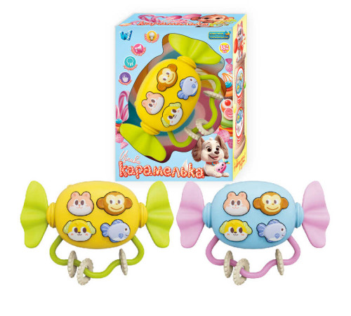 Музична іграшка 14929 (60) "WToys", 3 види, ОЗВУЧУВАННЯ УКРАЇНСЬКОЮ МОВОЮ, казки, пісні, віршики, прорізувач, намистинки, в коробці, ВИДАЄТЬСЯ МІКС