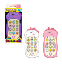 Телефончик Єдиноріг 97882 (120) “WToys”, ОЗВУЧУВАННЯ УКРАЇНСЬКОЮ МОВОЮ, пісні, казки, скоромовки, віршики, колискові, загадки, цифри, в коробці