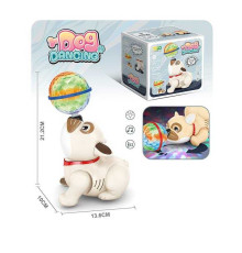 Собачка YD 750-8 (120) 2 кольори, мелодія, підсвічування, танцює, в коробці
