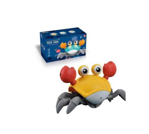 Краб QC 1 Y (60) вбудований акумулятор 5 V, мелодія, підсвічування, сенсори руху, в коробці