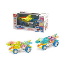 Музична акула HD 990 (60) 2 кольори, мелодії, підсвічування, колесо вільного руху, рухає щелепою, в коробці