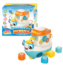 Гра "Кораблик пригод" 45234 (32/2) "WToys", ОЗВУЧ. УКРАЇНСЬКОЮ МОВОЮ, 8 казок, ноти, підсвічування, пісні, тріскачка, пискавка, цифри, каталка, рухомі елементи, в коробці