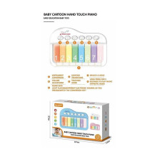 Піаніно YK 7018 C (120) підсвічування, кілька режимів, 8 клавіш, мелодії, гра на швидкість реакції, режим навчання, регуляція гучності, в коробці