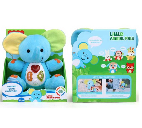 Музичний слоник 1913-1 (48) звук, підсвічування, англ.мова, у коробці