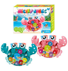 Музична іграшка "Містер Крабс" 94219 (48) "WToys", 2 кольори, ОЗВУЧУВАННЯ УКРАЇНСЬКОЮ МОВОЮ, пісня, світло, колесо вільного ходу, рухає клешнями, обертаються шестерні, в коробці