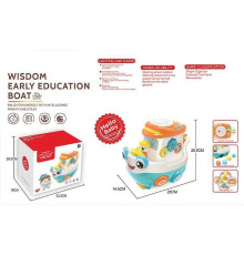 Логічний човен BM 1204 (32/2) музика, звук, підсвічування, сортер, тріскачка, каталка, пальчикові ігри, в коробці