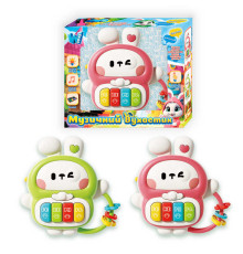 Піаніно "Музичний вухастик" 55920 (60) "WToys", 2 кольори, ОЗВУЧУВАННЯ УКРАЇНСЬКОЮ МОВОЮ, 8 пісень, 8 казок, цифри, піаніно, підсвічування, в коробці