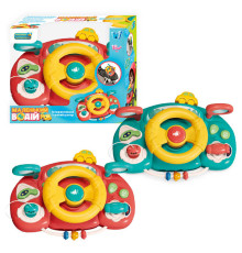 Кермо "Маленький водій" 91739 (36) "WToys", 2 кольори, ОЗВУЧУВАННЯ УКРАЇНСЬКОЮ МОВОЮ, 5 казок, 10 пісень, звуки, підсвічування, рухливі елементи, в коробці