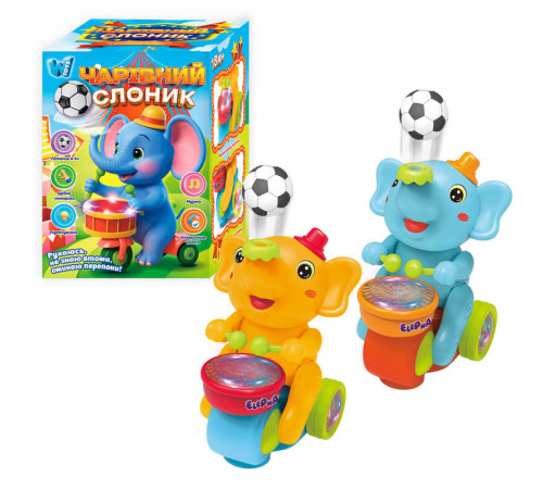 Чарівний Слоник 24049 (60/2) "WToys", 2 кольори, ОЗВУЧУВАННЯ УКРАЇНСЬКОЮ МОВОЮ, підсвічування, пісні, колесо вільного ходу, тримає м’яч у повітрі, рухаються ніжки, оминає перешкоди, в коробці – в наличии! Купите сейчас у KAZKOVA Чарівний Слоник 24049 (60/2) "WToys", 2 кольори, ОЗВУЧУВАННЯ УКРАЇНСЬКОЮ МОВОЮ, підсвічування, пісні, колесо вільного ходу, тримає м’яч у повітрі, рухаються ніжки, оминає перешкоди, в коробці – в наличии! Купите сейчас у KAZKOVA