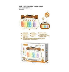 Піаніно YK 7019 A (120) сенсорне, підсвічування, кілька режимів, 8 клавіш, мелодії, гра на швидкість реакції, режим навчання, регуляція гучності, в коробці