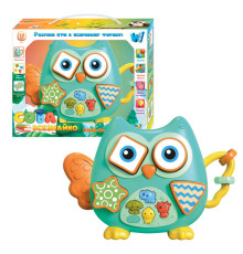 Музична іграшка 60980 (48) "WToys", "Сова-всезнайко", підсвічування, пісні, казки, віршики про тварин, сортер, в коробці