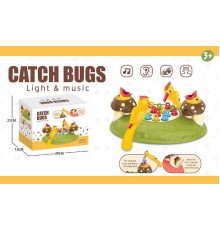 Музична гра Y 33926 A (32) "Нагодуй пташку", на батарейках, весела пісенька, підсвічування, автоматичний рух, черв`яки, 2 пташки, в коробці