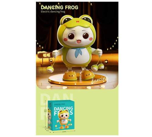 Жабеня 735-663 Y (60/2) танцює, рухається праворуч та ліворуч, музика, в коробці