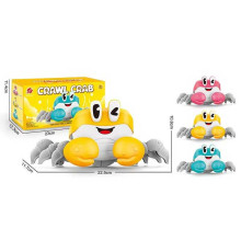 Краб S 003 A (72/2) 3 кольори, звук, підсвічування, 2 режими роботи, бігає у бік, в коробці, ВИДАЄТЬСЯ ТІЛЬКИ МІКС ВИДІВ