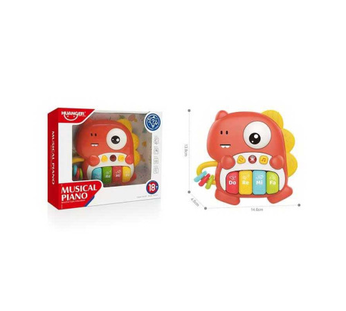 Піаніно HE 0550 (48) на батарейках, підсвітка, музика, режими роботи, піаніно, ноти, в коробці