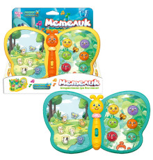 Інтерактивна гра "Метелик" 56629 (96/2) "WToys", 2 кольори, ОЗВУЧУВАННЯ УКРАЇНСЬКОЮ МОВОЮ, назви тварин, вірші, пісні, казки, гра на реакцію, цифри, ноти, в коробці