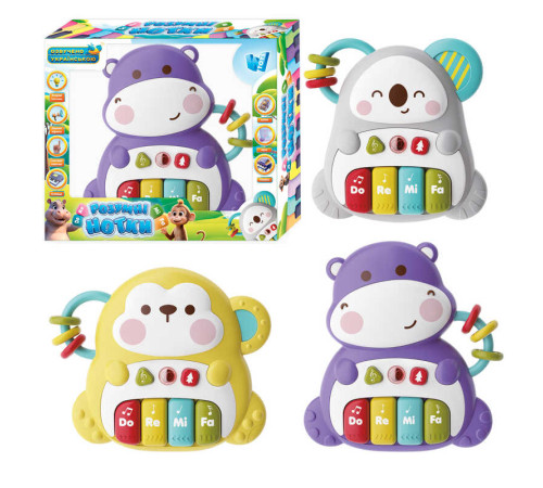 Піаніно "Розумні нотки" 23854 (48) "WToys", 3 види, ОЗВУЧУВАННЯ УКРАЇНСЬКОЮ МОВОЮ, “Вивчаємо цифри”, “Скоромовки”, “Казки”, “Зіграй мелодію”, пісеньки, підсвічування, перемикання режимів, в коробці, ВИДАЄТЬСЯ ТІЛЬКИ МІКС ВИДІВ – в наличии! Купите сейчас у KAZKOVA