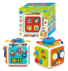 Куб 48658 (12) "WToys", пісні, казки, піаніно, барабани, сортер, рахівниця, сенсорні брязкальця, годинник