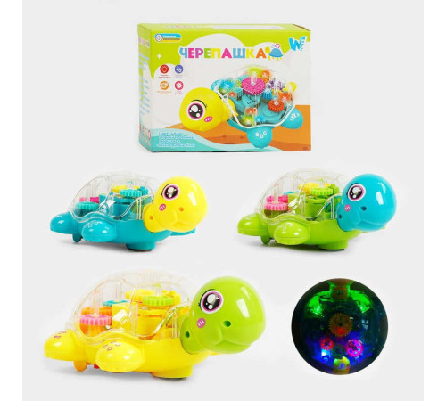 Гра "Черепашка" ТК 68507 (48) "WToys", 3 види, ОЗВУЧУВАННЯ УКРАЇНСЬКОЮ МОВОЮ, звук, підсвічування, шестерні, колесо вільного ходу, в коробці – в наличии! Купите сейчас у KAZKOVA
