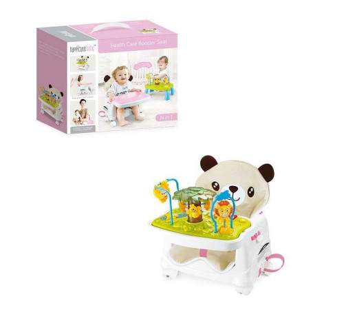 Стільчик 555-14 B (6) знімна таця, регулювання висоти, музична панель, звуки, мелодії, підсвічування, у коробці